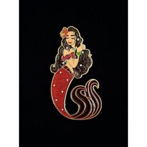 Moana “Pin Paladin” Mermaid/Siren Fantasy Pin (Stained Glass Tail) LE 50